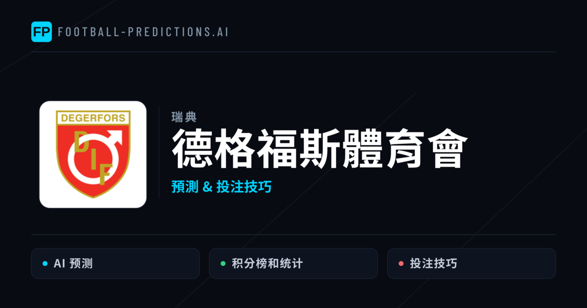 德格福斯體育會 運彩分析｜足球預測與數據