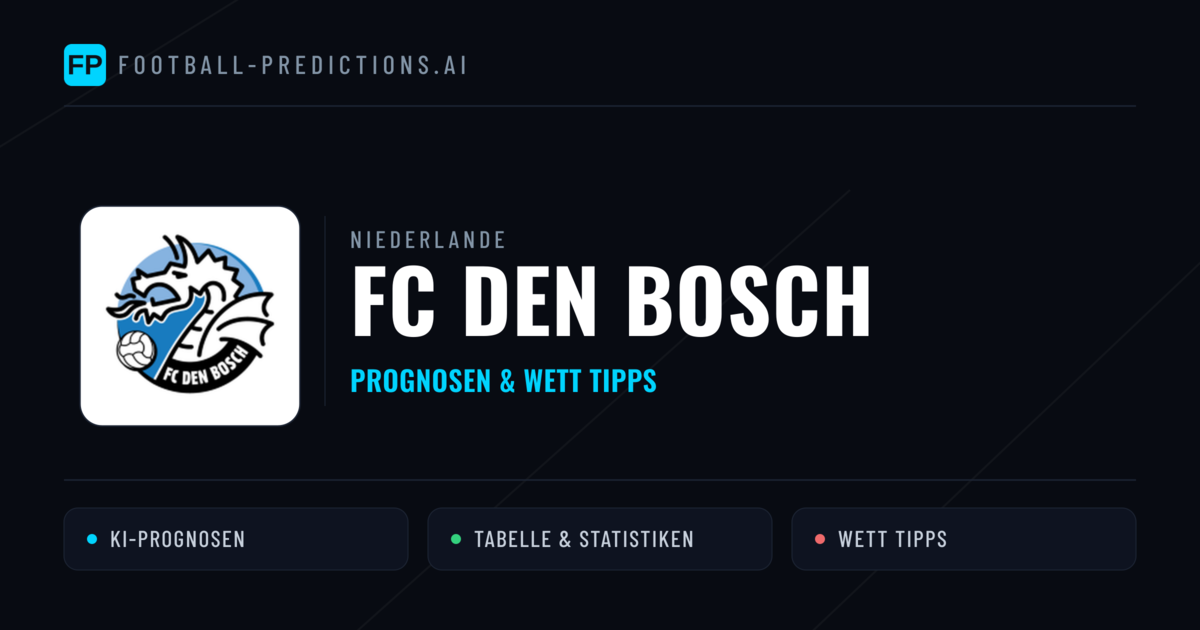 FC Den Bosch Prognosen & Statistiken