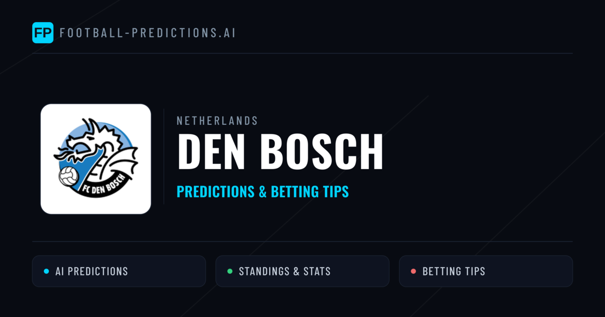 Den Bosch Predictions & Stats