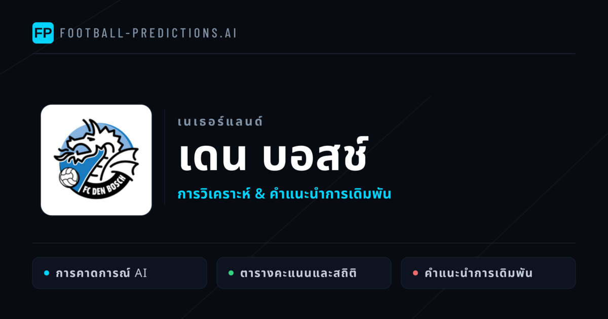 เดน บอสช์ การวิเคราะห์และสถิติ