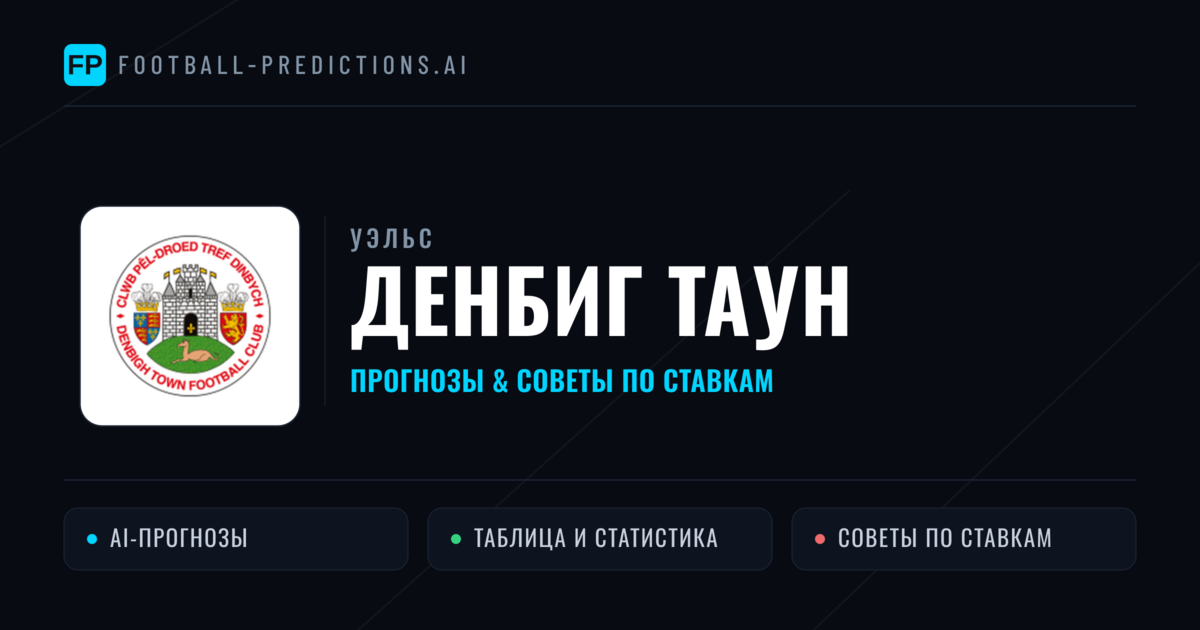 Денбиг Таун прогнозы и статистика