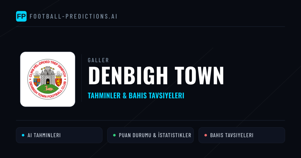 Denbigh Town Tahminleri & İstatistikler