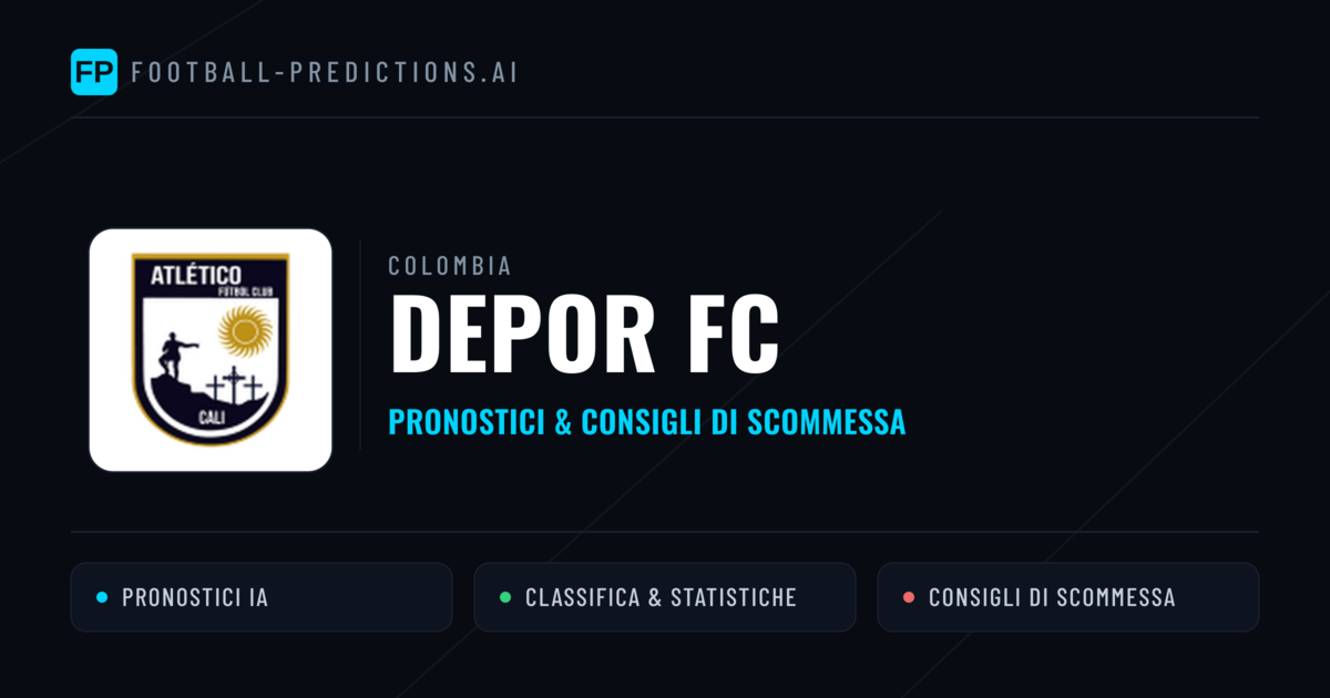 Pronostici e Statistiche Depor FC