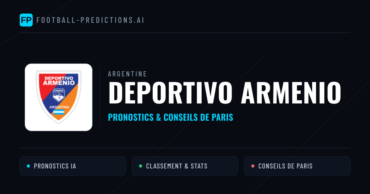 Deportivo Armenio Pronostics & Statistiques