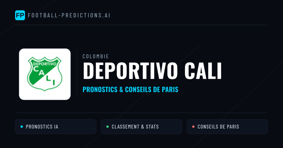 Deportivo Cali Pronostics & Statistiques
