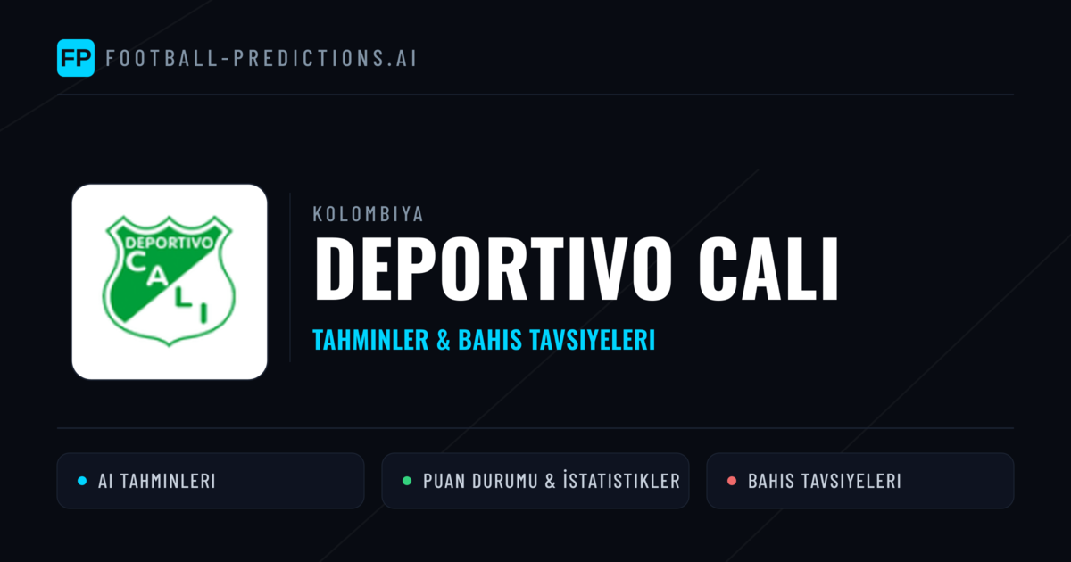 Deportivo Cali Tahminleri & İstatistikler