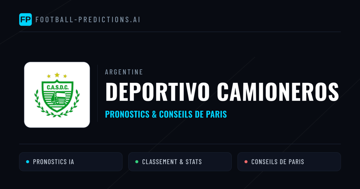 Deportivo Camioneros Pronostics & Statistiques