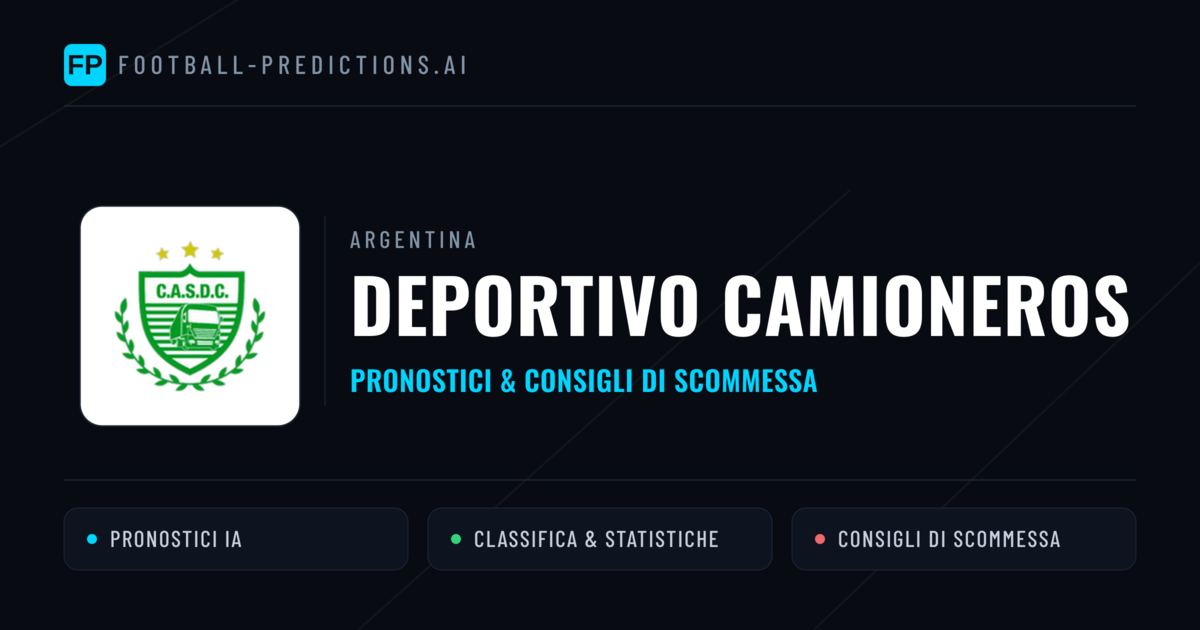 Pronostici e Statistiche Deportivo Camioneros
