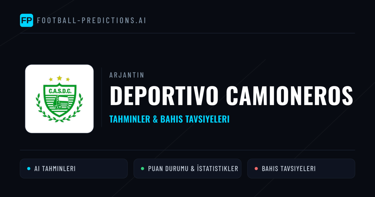 Deportivo Camioneros Tahminleri & İstatistikler