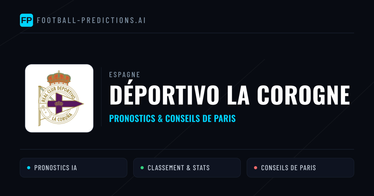 Déportivo La Corogne Pronostics & Statistiques