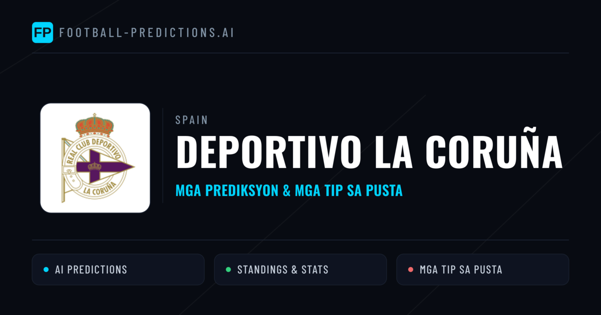 Deportivo La Coruña Predictions & Stats