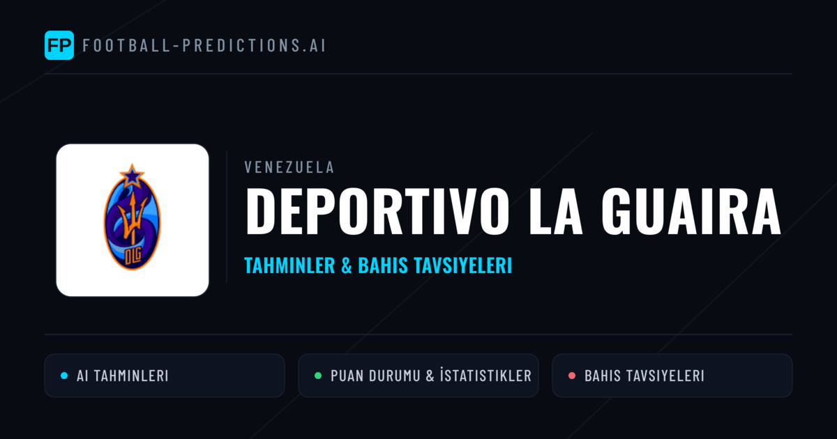 Deportivo La Guaira Tahminleri & İstatistikler