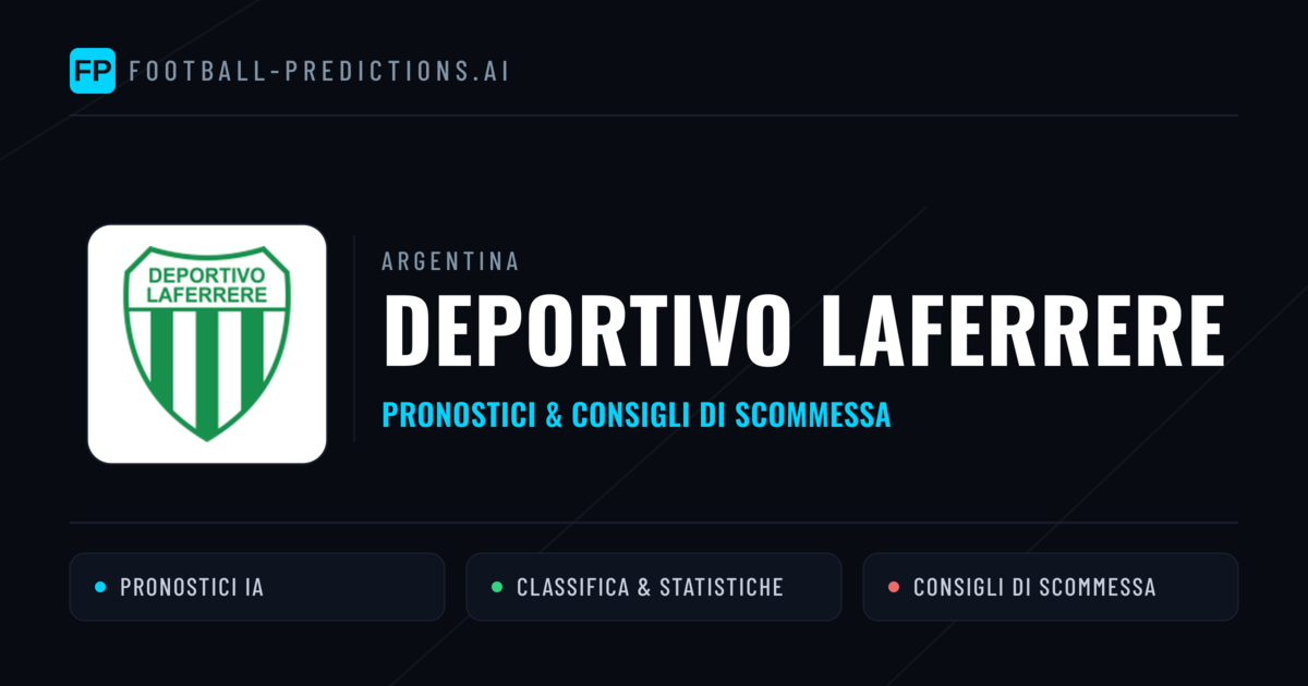 Pronostici e Statistiche Deportivo Laferrere