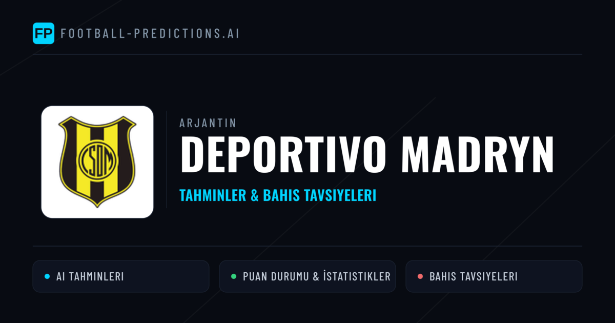 Deportivo Madryn Tahminleri & İstatistikler