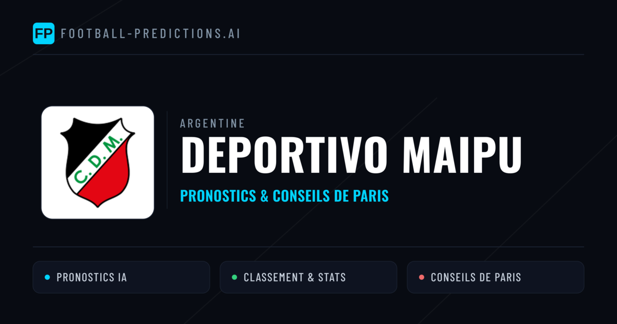 Deportivo Maipu Pronostics & Statistiques