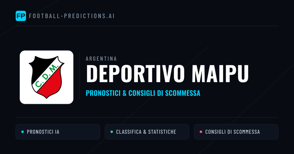 Pronostici e Statistiche Deportivo Maipu