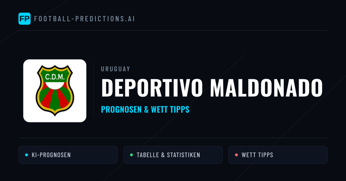 Deportivo Maldonado Prognosen & Statistiken