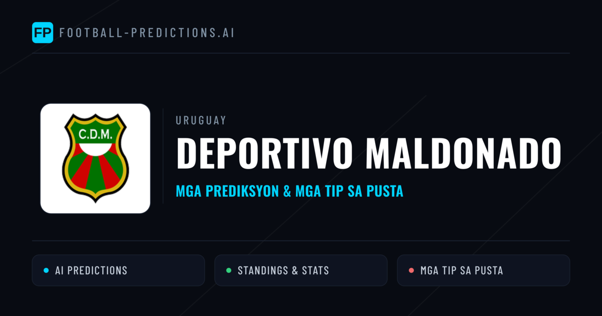 Deportivo Maldonado Predictions & Stats