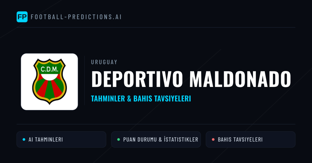 Deportivo Maldonado Tahminleri & İstatistikler
