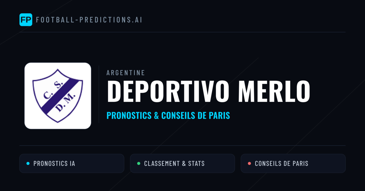 Deportivo Merlo Pronostics & Statistiques