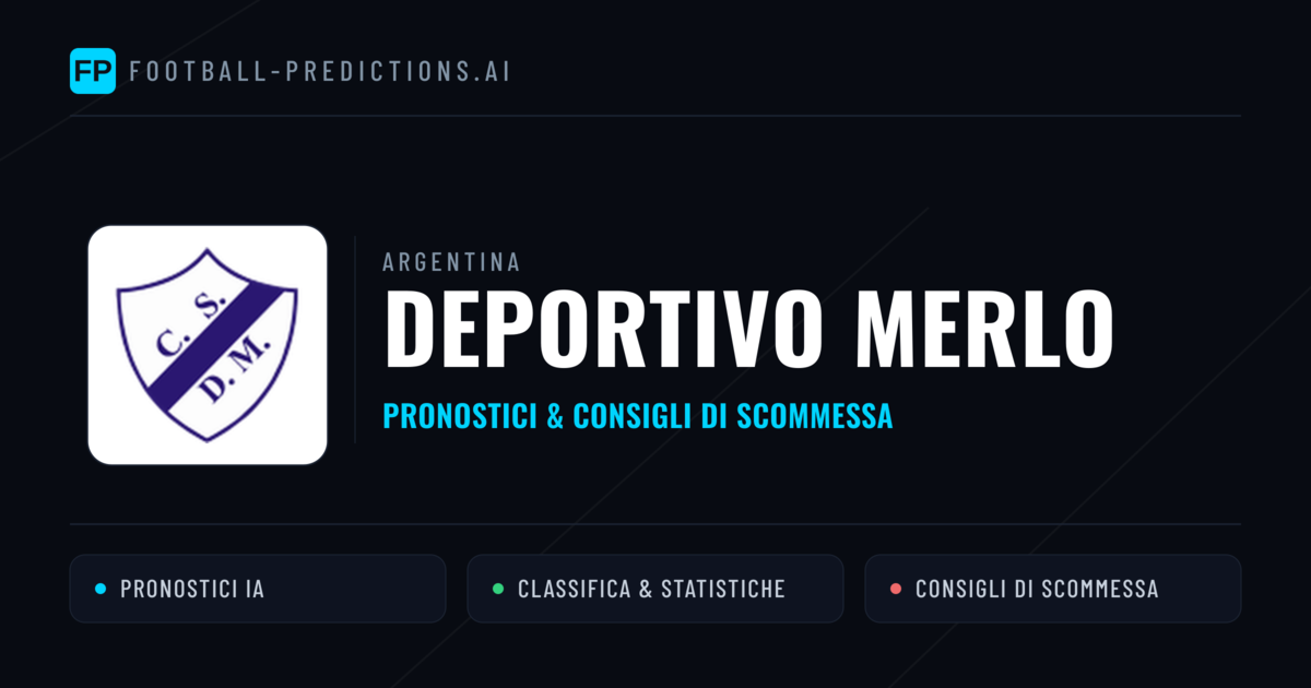 Pronostici e Statistiche Deportivo Merlo