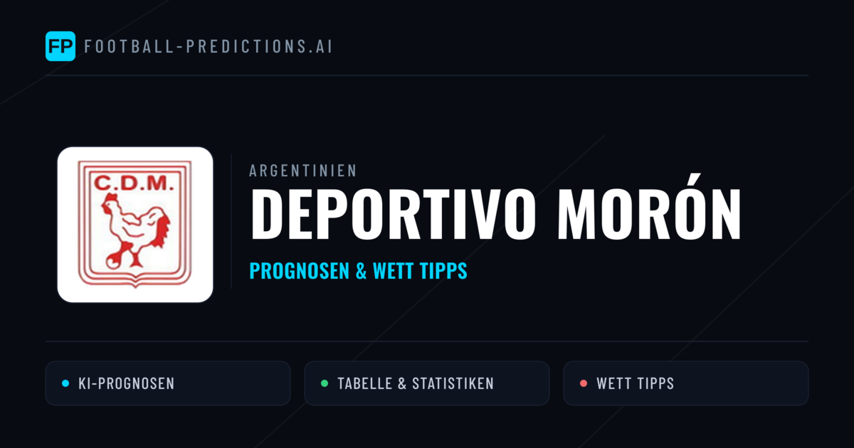 Deportivo Morón Prognosen & Statistiken