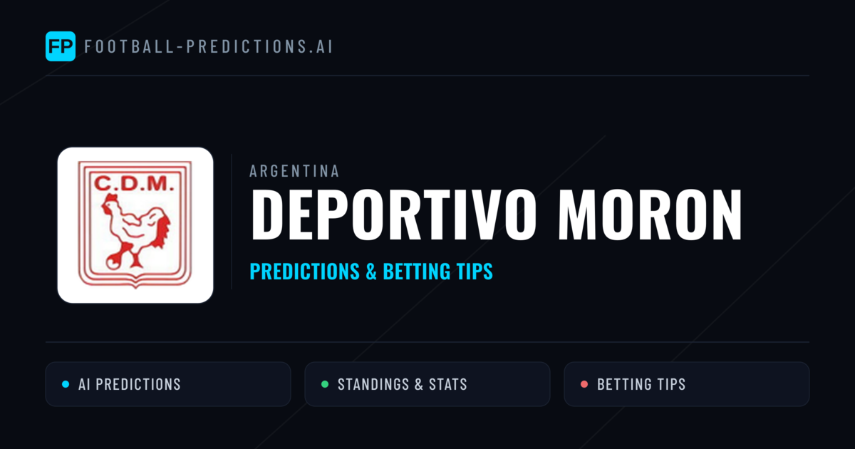 Deportivo Moron Predictions & Stats