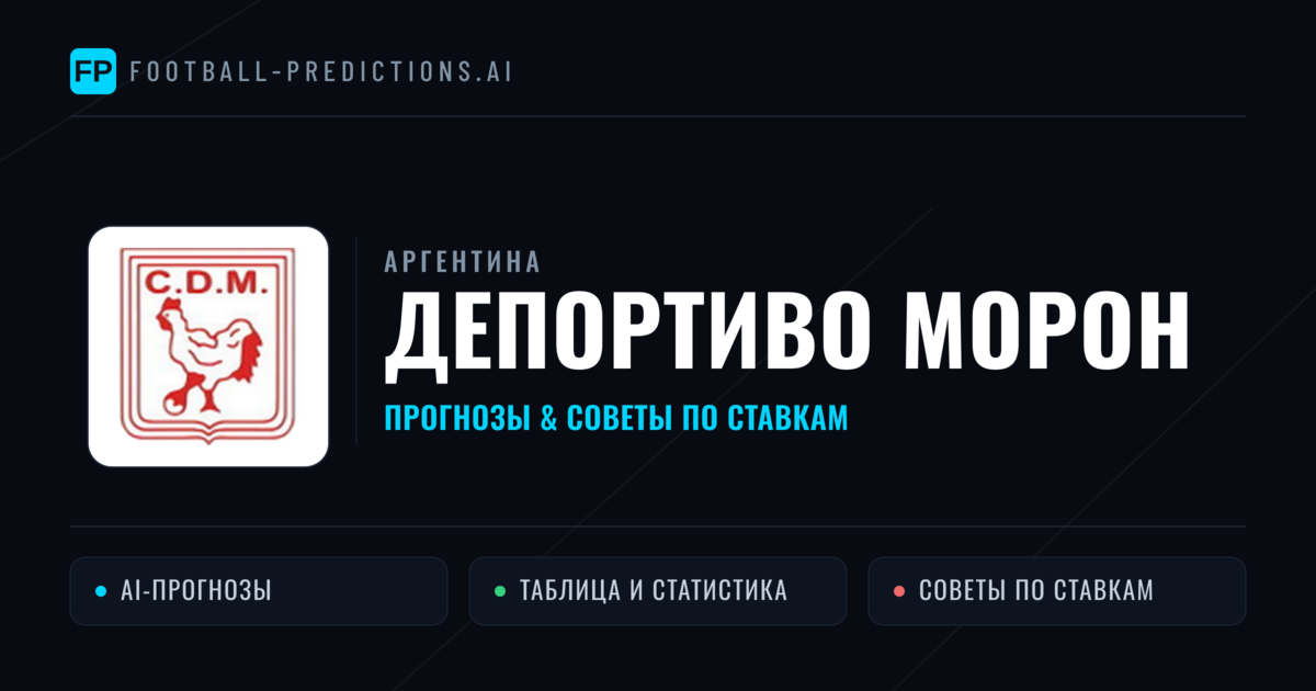 Депортиво Морон прогнозы и статистика