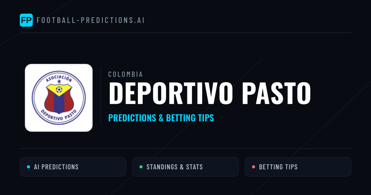 Deportivo Pasto Predictions & Stats