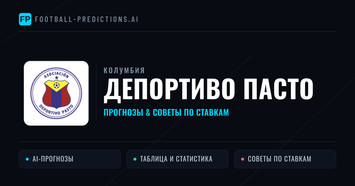 Депортиво Пасто прогнозы и статистика