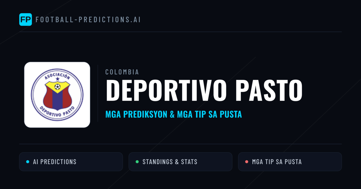 Deportivo Pasto Predictions & Stats