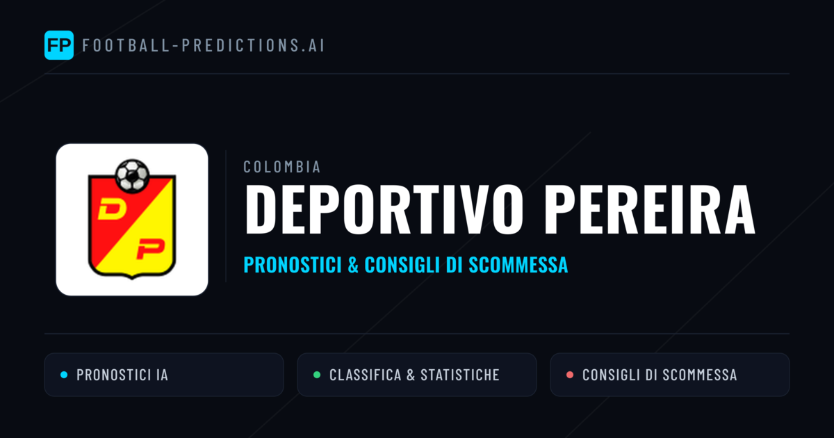Pronostici e Statistiche Deportivo Pereira