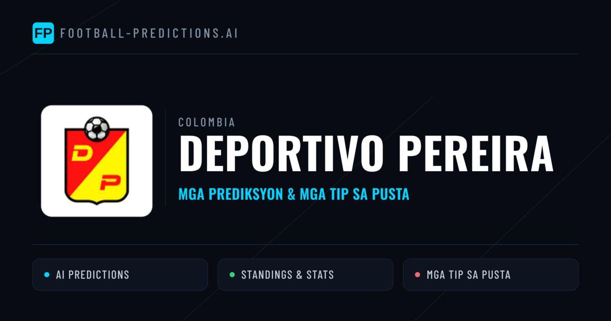 Deportivo Pereira Predictions & Stats