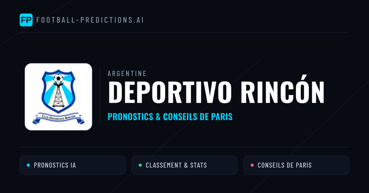 Deportivo Rincón Pronostics & Statistiques