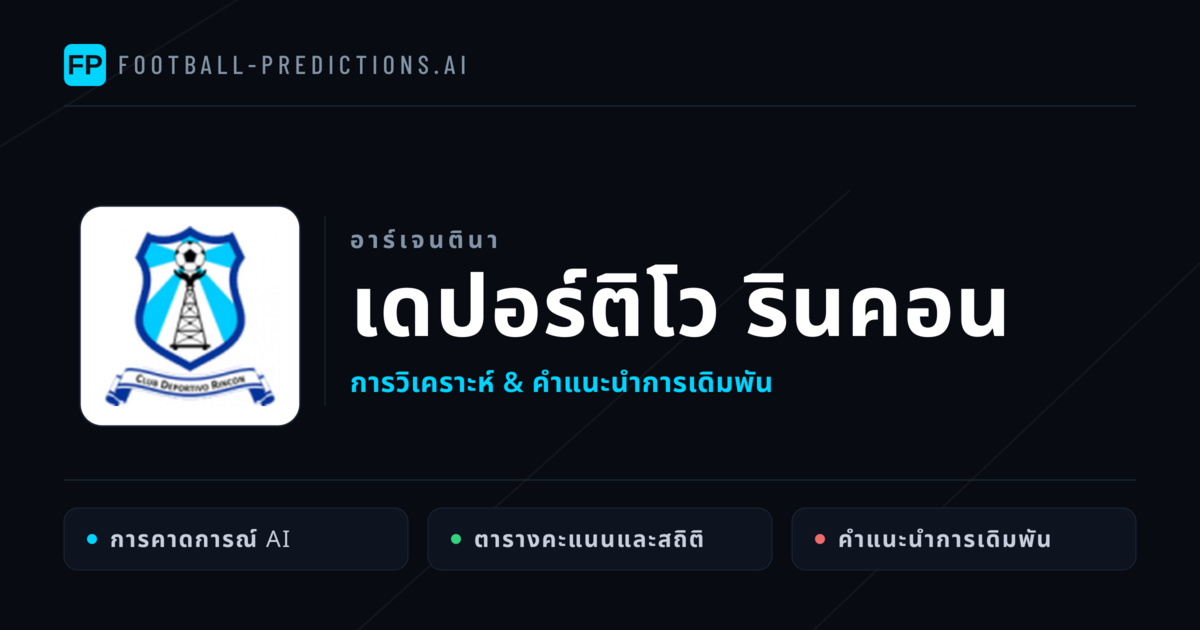 เดปอร์ติโว รินคอน การวิเคราะห์และสถิติ