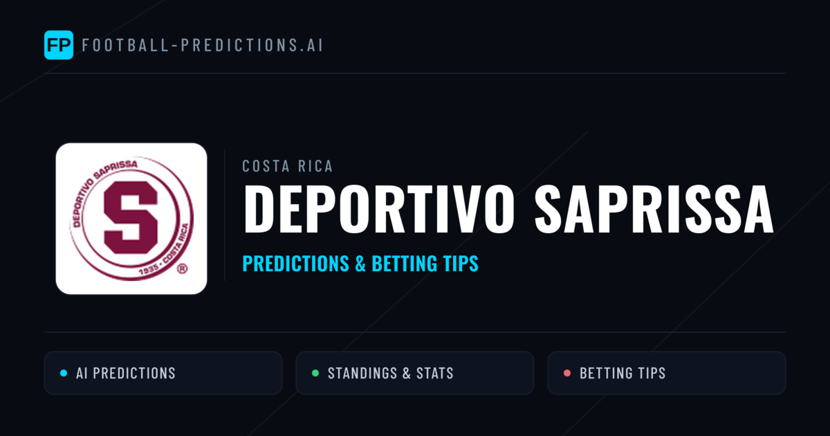 Deportivo Saprissa Predictions & Stats