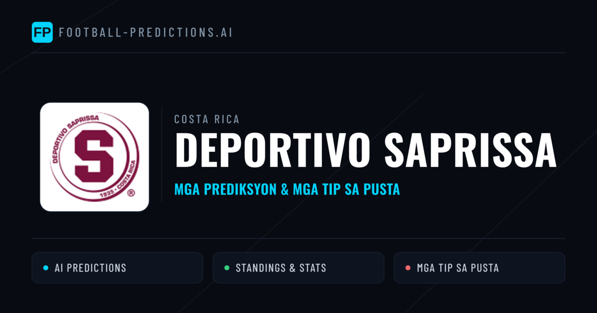 Deportivo Saprissa Predictions & Stats