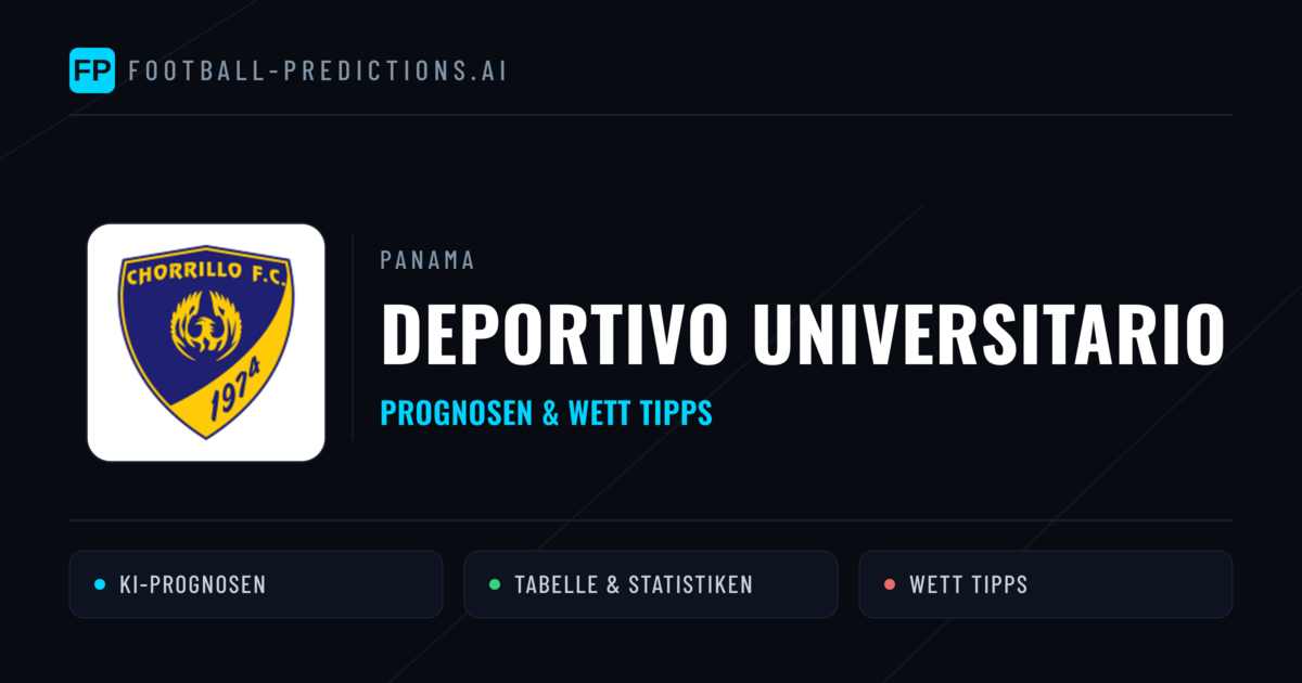 Deportivo Universitario Prognosen & Statistiken