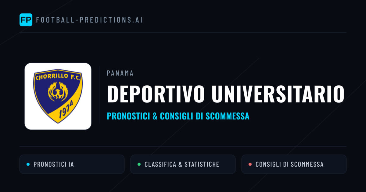 Pronostici e Statistiche Deportivo Universitario