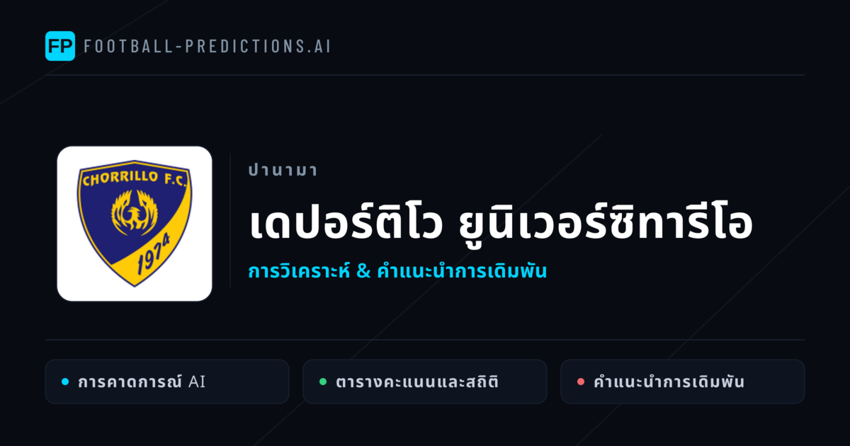 เดปอร์ติโว ยูนิเวอร์ซิทารีโอ การวิเคราะห์และสถิติ