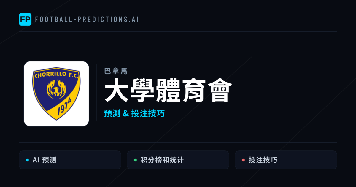 大學體育會 運彩分析|足球預測與數據