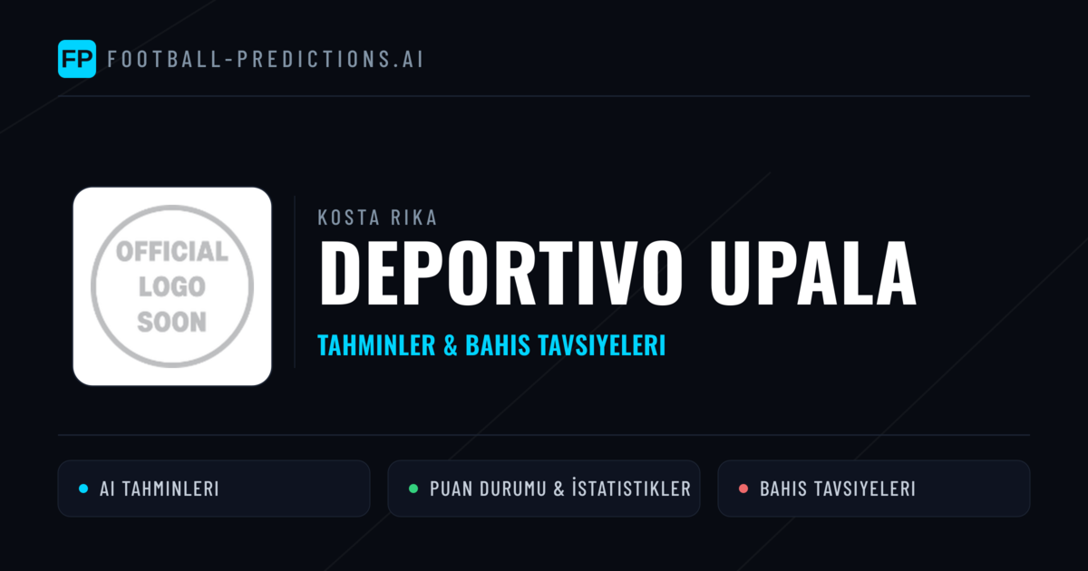 Deportivo Upala Tahminleri & İstatistikler