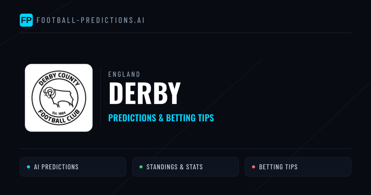 Derby Predictions & Stats