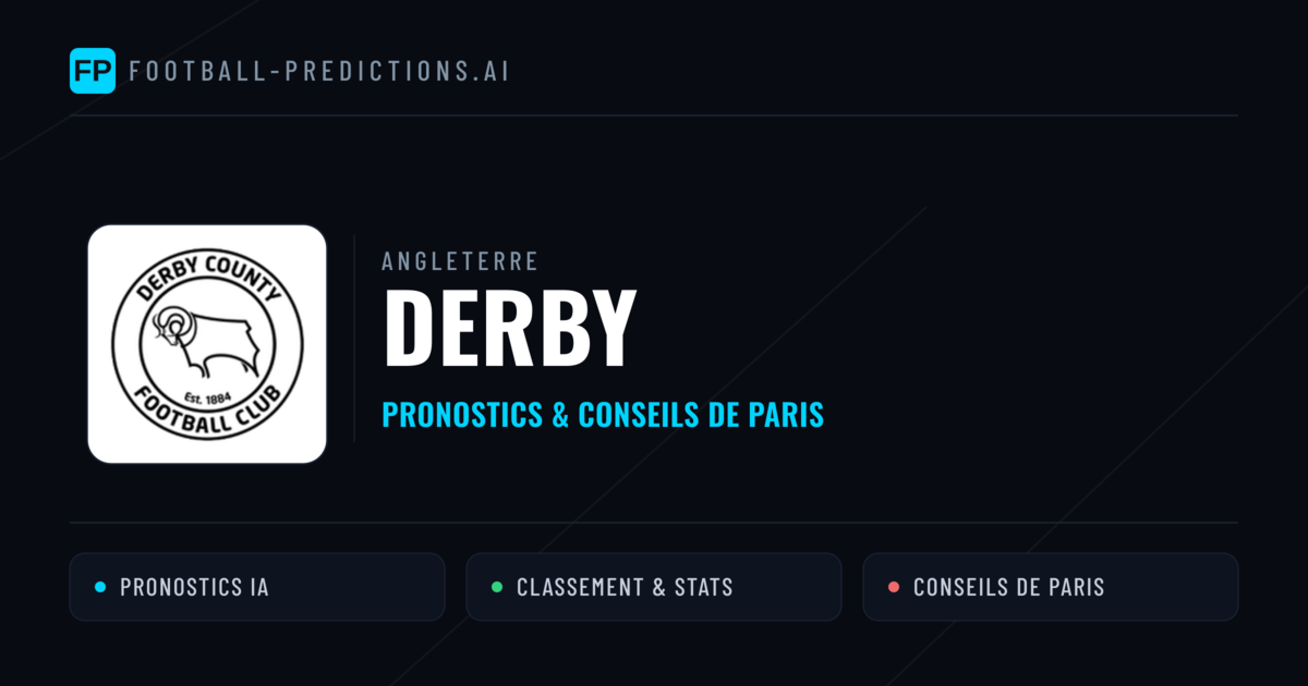 Derby Pronostics & Statistiques