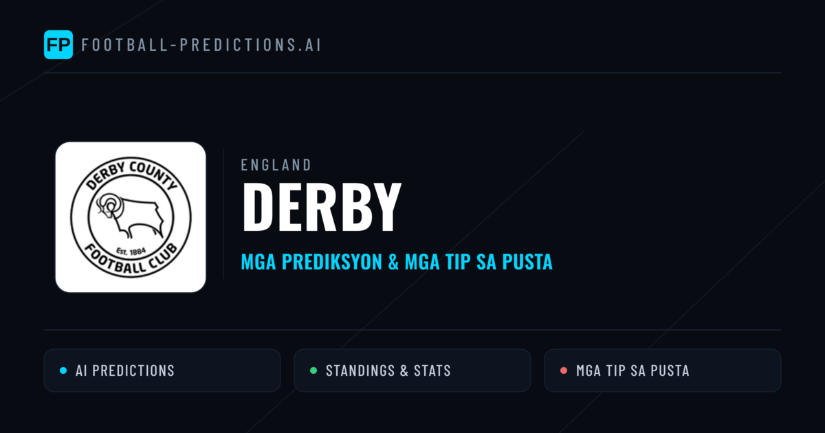 Derby Predictions & Stats