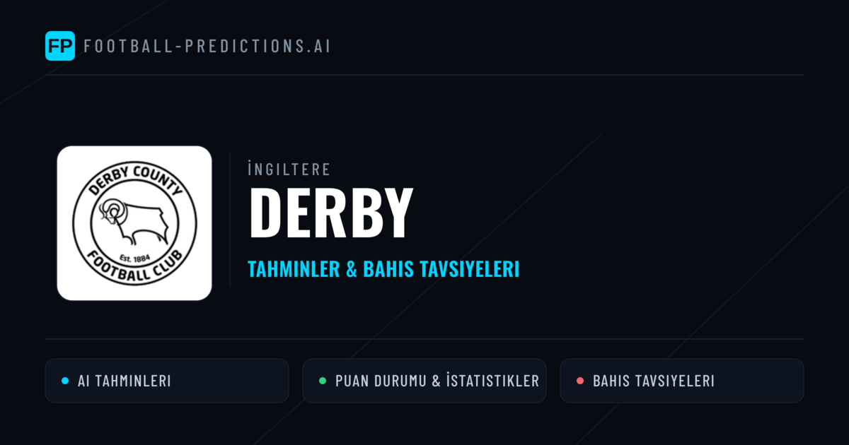 Derby Tahminleri & İstatistikler