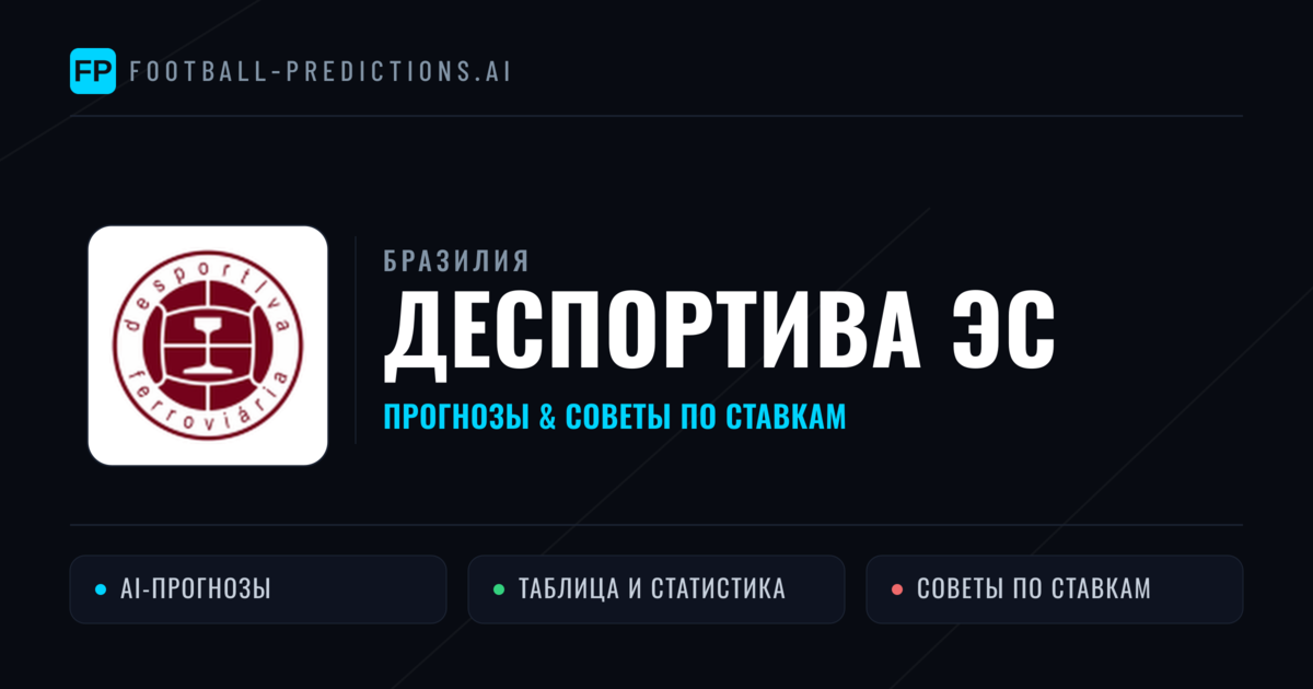Деспортива ЭС прогнозы и статистика