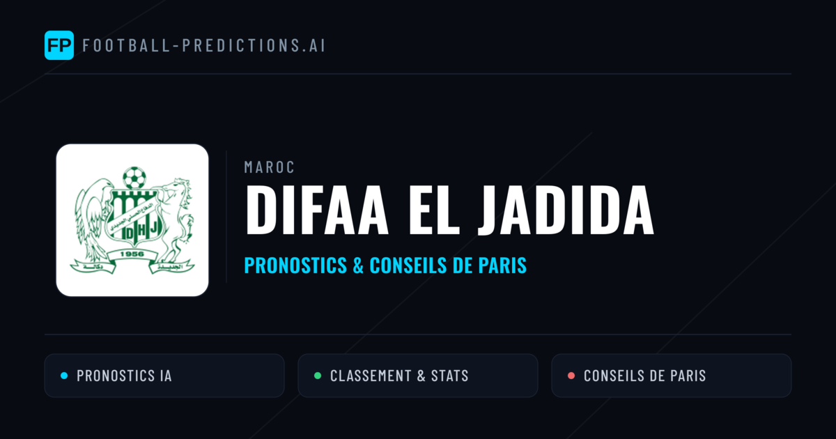Difaa El Jadida Pronostics & Statistiques