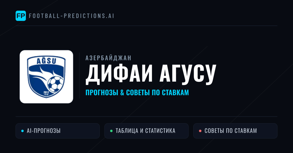 Дифаи Агусу прогнозы и статистика