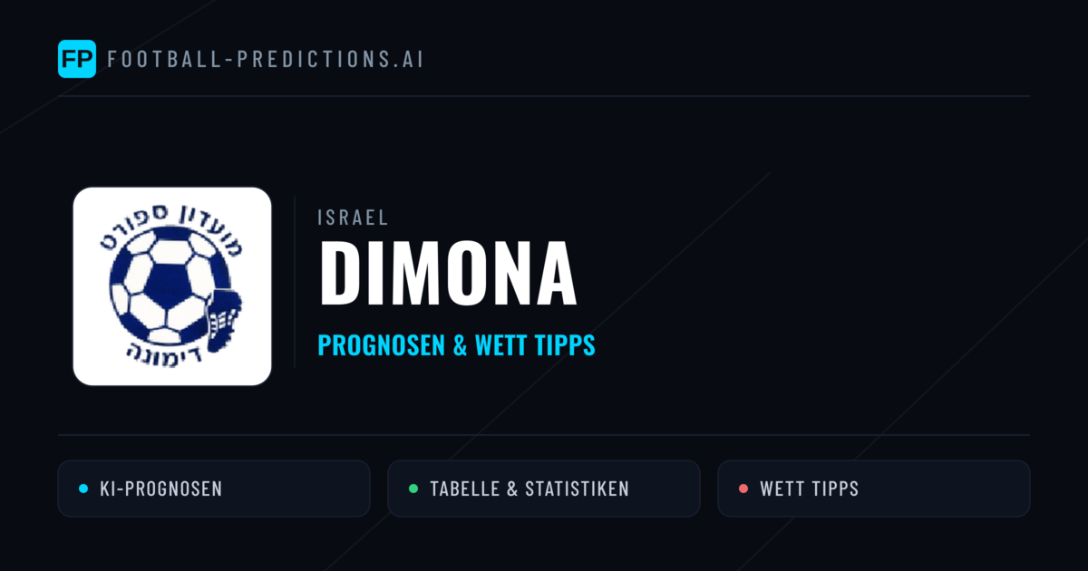 Dimona Prognosen & Statistiken